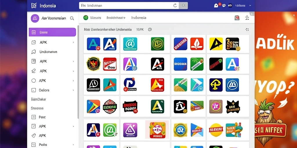 Tampilan awal game yang menarik dan mengundang.