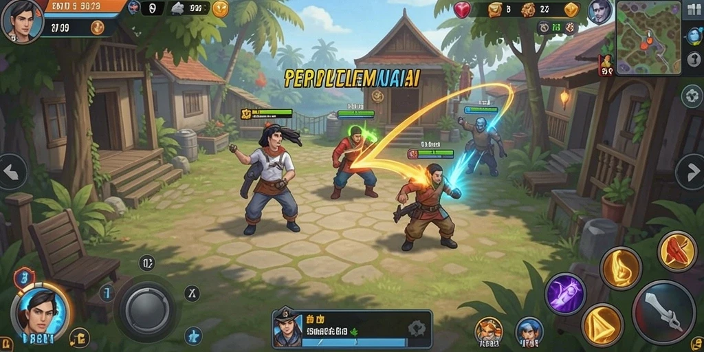 Tampilan awal permainan yang memukau.