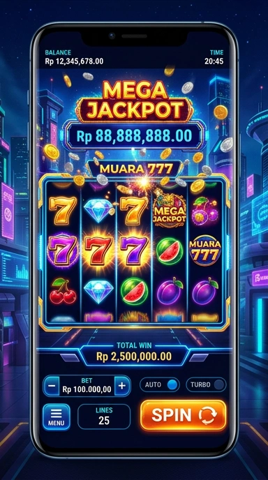 Cuplikan layar menu unduhan muara777 untuk perangkat Android